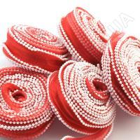 Стрічка органза з намистинами LEA-1021