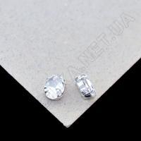 Стрази у цапах Овал 6х8мм KMA-1879